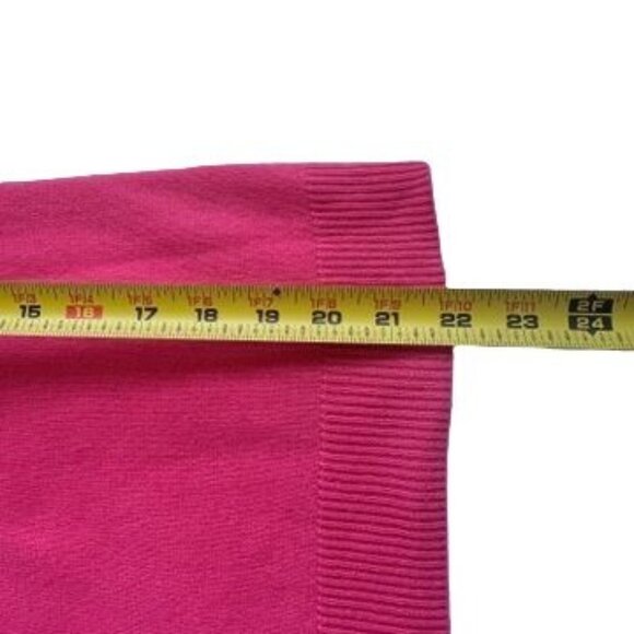 Talbots Petites 100% Pure Cashmere Sweater Coral Pink Size P - Picture 6 of 6